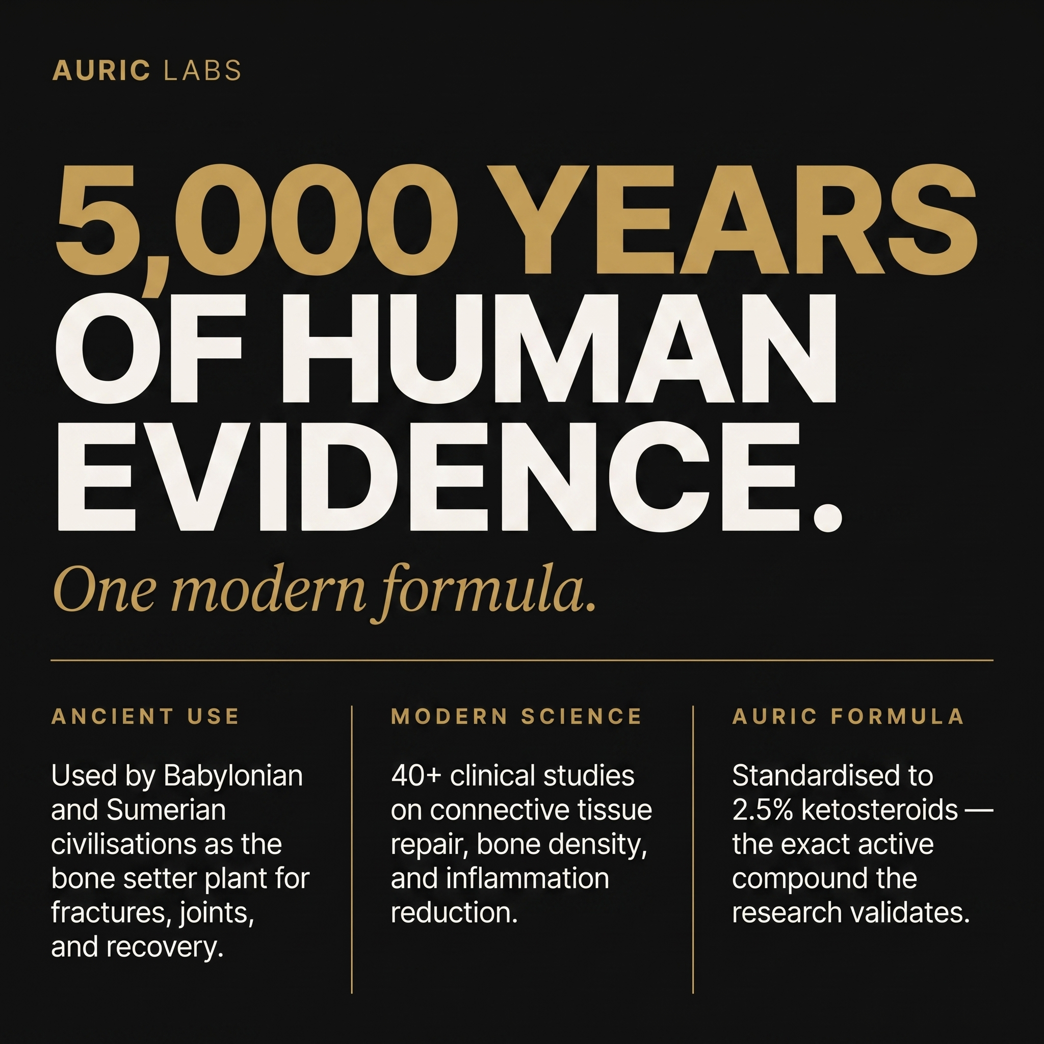 5,000 years of human evidence